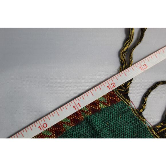 Sakkas Pashmina 72" x 28" reversable aqua/green orange fringe boho - Picture 9 of 9